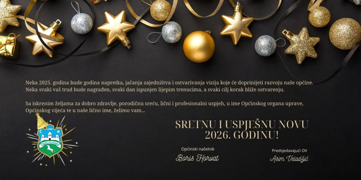 Novogodišnja čestitka Općinskog načelnika i Predsjedavajućeg OV